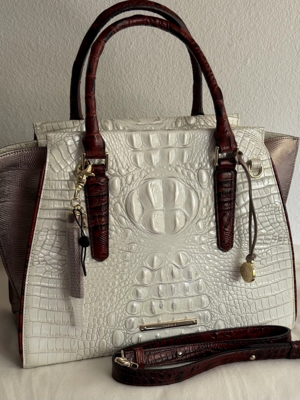 NWT Brahmin Priscilla Satchel - Picture 2 of 12